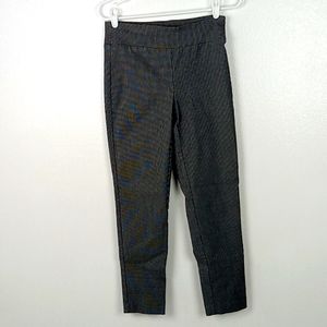 Meg & Margot Ankle Pants Small Black Check Pull On L26 Chapter One